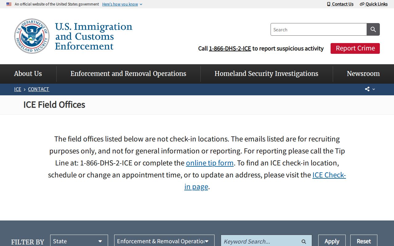 ICE ERO contact for Floyd County immigration detention release information
